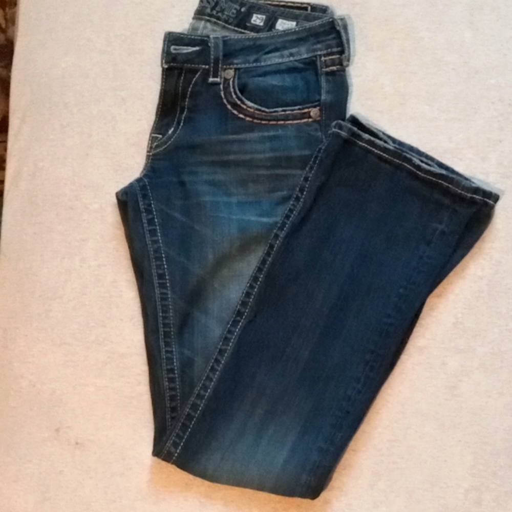 Miss Me, size 29, JD1047B Boot, dark distressed